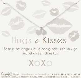 Hughs and kisses ketting