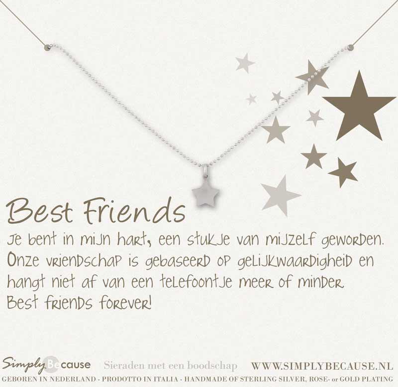 Best friends armband ster