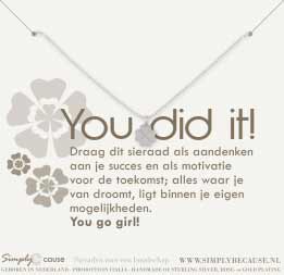 You did it! armband