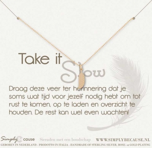 Take it slow! Armband