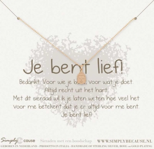 Je bent lief! Ketting