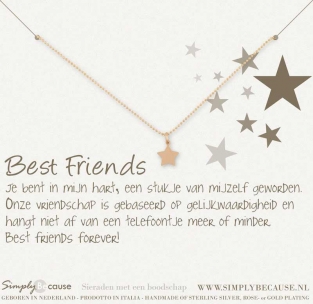 best friends ketting sterrenbedel