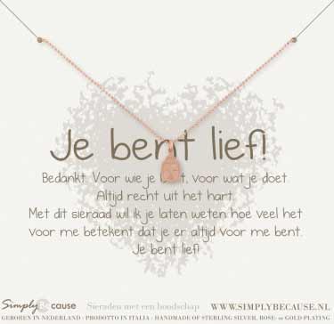 Je bent lief! Ketting