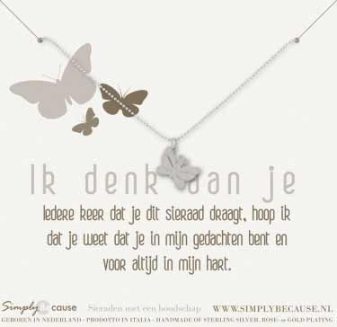 ketting vlinder bedel