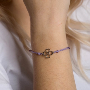 Armband Geluksklavertje4 ♥ KIES KAART NAAR KEUZE