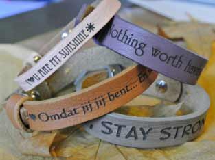 quotes heren, dames kids armbanden leer